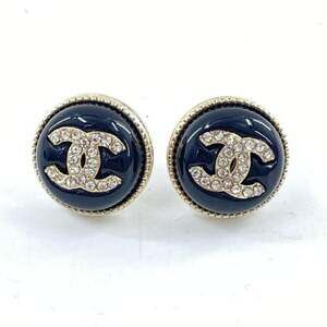 Chanel Cc Logo Earrings Gold-Tone Metal #228982C11B